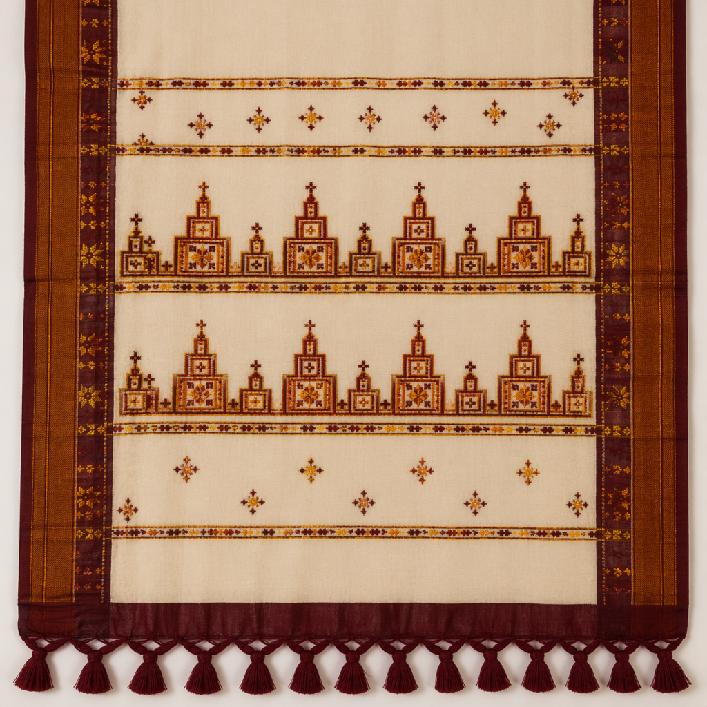Authentic Balaramapuram Handloom Kerala Kasavu Saree | Pure Cotton