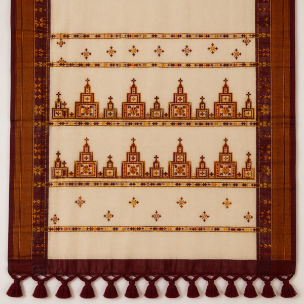 Authentic Balaramapuram Handloom Kerala Kasavu Saree | Pure Cotton