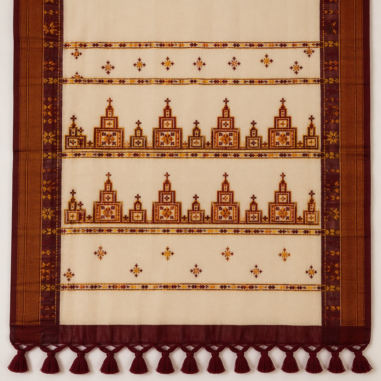 Authentic Balaramapuram Handloom Kerala Kasavu Saree | Pure Cotton - Image 5