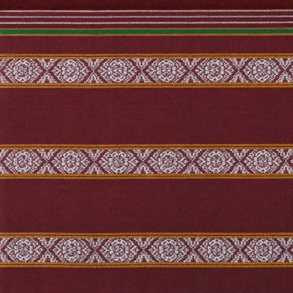 Authentic Handloom Guledagudda Khana Cotton Silk Saree with Traditional Geometric Motifs