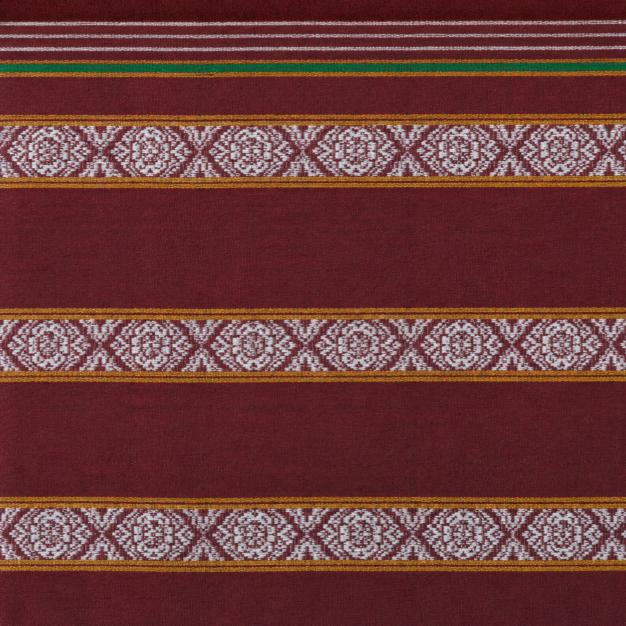 Authentic Handloom Guledagudda Khana Cotton Silk Saree with Traditional Geometric Motifs - Image 2