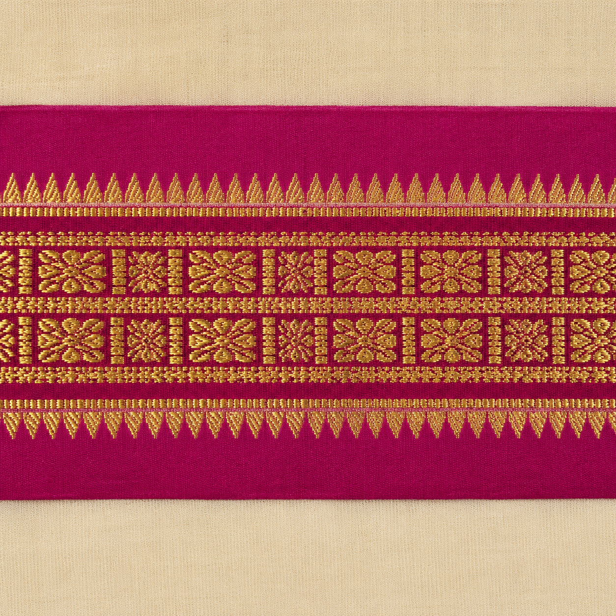 Premium Pure Mysore Silk Saree with Elegant Traditional Golden Zari Border - Image 5
