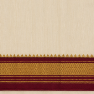 Authentic Chendamangalam Handloom Saree | Pure Cotton Kerala Kasavu - Image 3