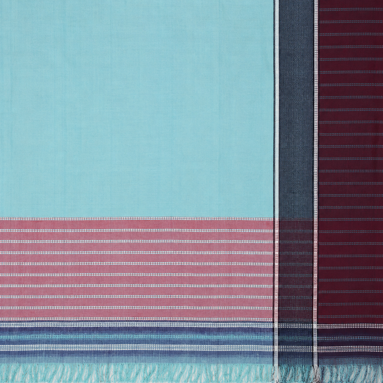 Punarjeevana Pastel Green Handwoven Patteda Anchu Cotton Saree – Reversible Traditional Handloom Saree - Image 5