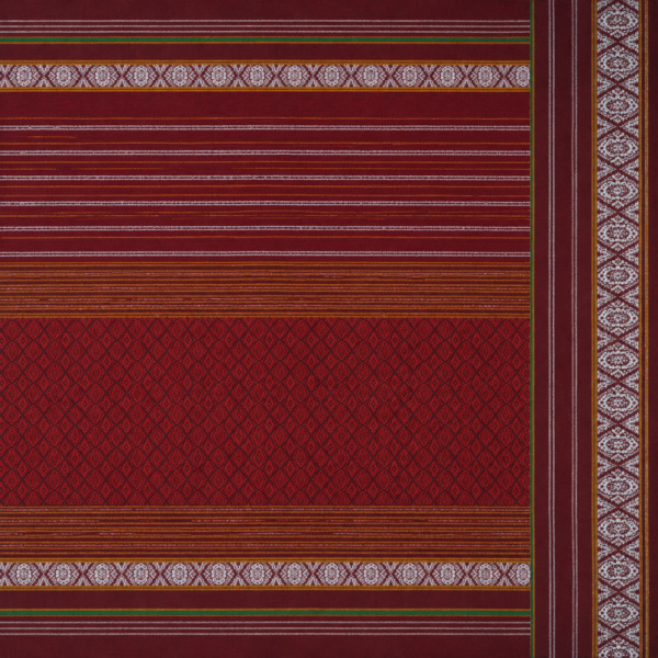 Authentic Handloom Guledagudda Khana Cotton Silk Saree with Traditional Geometric Motifs