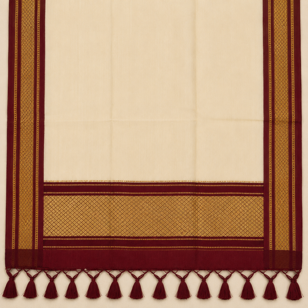 Authentic Chendamangalam Handloom Saree | Pure Cotton Kerala Kasavu